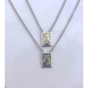Escapulário de Nossa Senhora do Carmo em Aço Inox