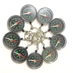 Chaveiro Bússola Redonda Individual ,venda Atacado 12 Peças