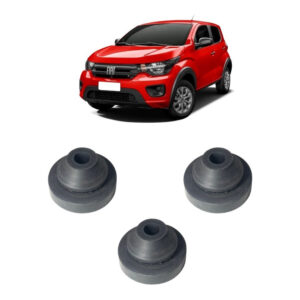 Coxim Borracha Caixa Filtro Ar Novo Uno Linha Fiat 3 Peças