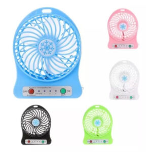 Mini Ventilador Portátil Mesa Recarregável Usb 3 Velocidades