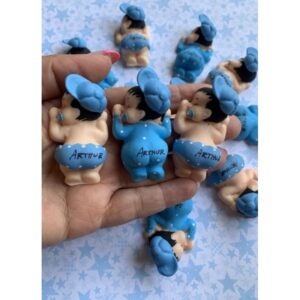 20 lembrancinhas maternidade cha de bebe nascimento personalização em biscuit masculino