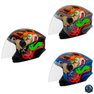 Capacete Moto Aberto Pro Tork New Liberty 3 Coyote Brilhante Viseira Cristal Feminino Masculino Nfe