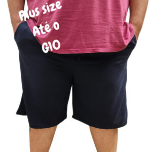 Bermuda moletom masculina plus size academia treino casual short masculino moleton plus size