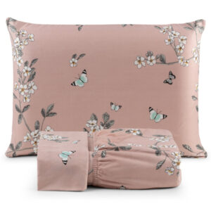 Lençol Cama Box King 4 Peças Completo Estampado e Liso 400 fios TOQUE MACIO