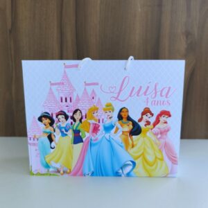 Sacolinha Personalizada Princesas da Disney - Pegue e Monte