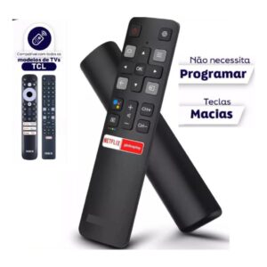 Controle Remoto Para Tv Tcl Smart Android Teclas Netflix e GloboPlay