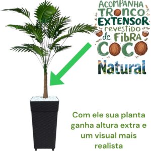 Planta ArtificiaIS Palmeira Decoraçao de casa e Vaso