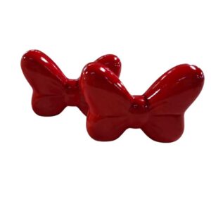 Laço Minnie Cerâmica - Decoração Infantil Disney 2 Unidades