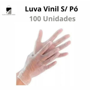 Luva de Vinil Sem Pó 100 Unidades | PP ao GG | Marcas Variadas | Uso Profissional