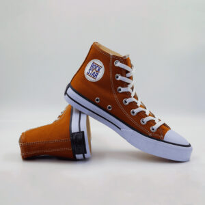 Tênis Cano Alto Caramelo Tevet Unissex Moderno Estiloso e Confortável