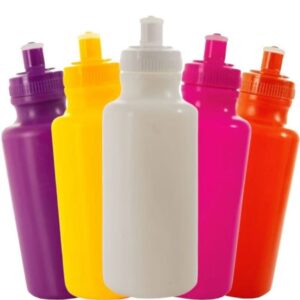 kits 10 Squeeze Plástico 500ml – Cores Vibrantes