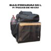 Mochila Térmica Delivery 55L – Bag Reforçada Tecido oxford Impermeável p/ Pizza 40cm | Motoboy Profissional