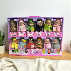 Kit 12pcs Boneca MINI  Bebe Reborn Recem Nascida Menina