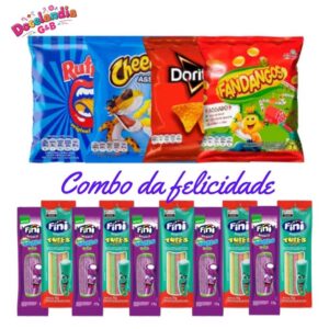 Kit  Elma Chips salgadinhos Ruffles+Fini (10 Pacotes Bala Fini + 10 Salgadinhos Elma Chips sortidos)