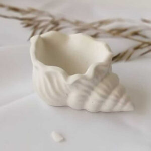 Concha Decorativa |  Porta Joias - Mini Vela | Bandeja Concreto Minimalista