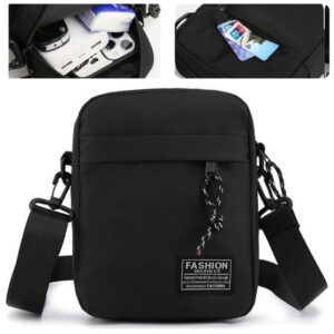 Bolsa Masculina Pochete Transversal, Tira Colo, Shoulder Bag, Impermeável, Necessaire para Passeio