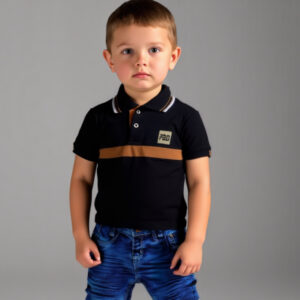 Polo Bebê Algodão Premium (1 a 3 Anos) | Manga Curta Menino | Cores Sortidas