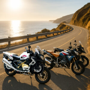 Miniatura de moto BMW R 1250 GS Metal Plástico ABS Som e Luz