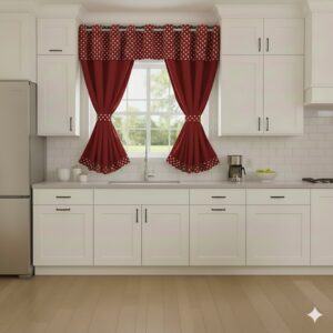 Cortina Para Cozinha  De 1,50 M Por 2,00 M  - 1 Unidade