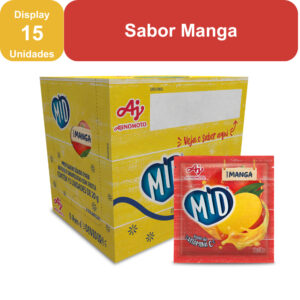 Kit Refresco em Pó MID® Sabor Manga Com 15 Unidades de 20g
