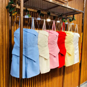 Conjunto Feminino – Short Alfaiataria com Dobra Frontal | Looks Casuais e Festas 2578