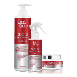 Kit Sos Crescimento Acelerado com Fortalecimento e Antiqueda Lizz Ante Completo