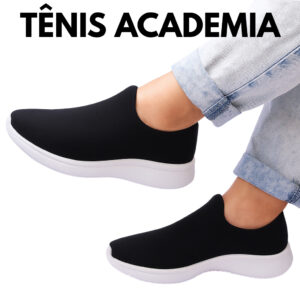 Tênis Meia Feminino Academia Caminhada Esportivo Sneaker Slip On Casual Confortável Trabalho