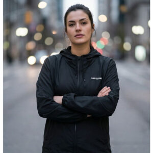 Jaqueta Corta Vento Feminina Tamanho M ao G4 Capuz Plus Size Impermeável