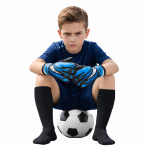 Kit Goleiro Infantil Luva de Goleiro + Meião de Futebol