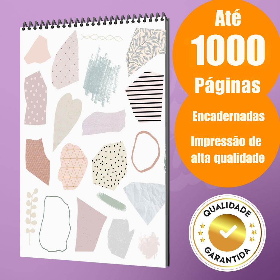 Impressão e Encadernação de PDFs da Kel - DE 500 ATÉ 1000 PÁGINAS