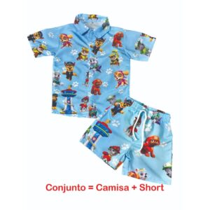 Conjunto Masculino Festa Aniversario Patrulha Canina