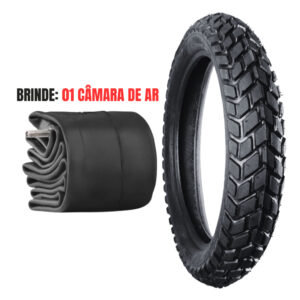 Pneu Moto Bros Traseiro 110/90-17 MR60 Super Aderência Bros 125 150 XRE 190 + Câmara de Ar Aro 17