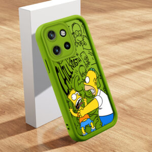 Capa Para Motorola Moto Edge 50 Neo Para Capinha De Simpson Celular Macio Case Verde Rosa Vermelha 1897 TY