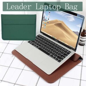 Saco de envelope de pele compatível com MacBook Air Pro 11.6/12/13.3/14.15/16 polegadas com stand