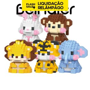 Crianças quebra-cabeça brinquedo selva animal bloco presente de aniversário