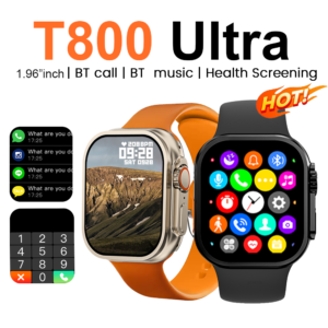 LAXASFIT 2026 Novo Smartwatch Relógio Inteligente T800 Ultra 1.81 " Tela HD Receber/Dilar Chamadas Múltiplos Esportes Al