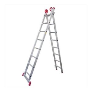 Escada Extensiva de Alumínio 8 x 2 Degraus 2,40 x 3,88 Metros ESC0617 BOTAFOGO