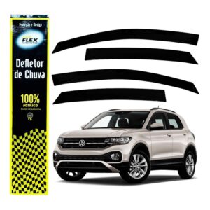 Calha De Chuva Defletor Vw T-cross 2019 A 2026 4 Portas Fumê Ecoflex 30031A