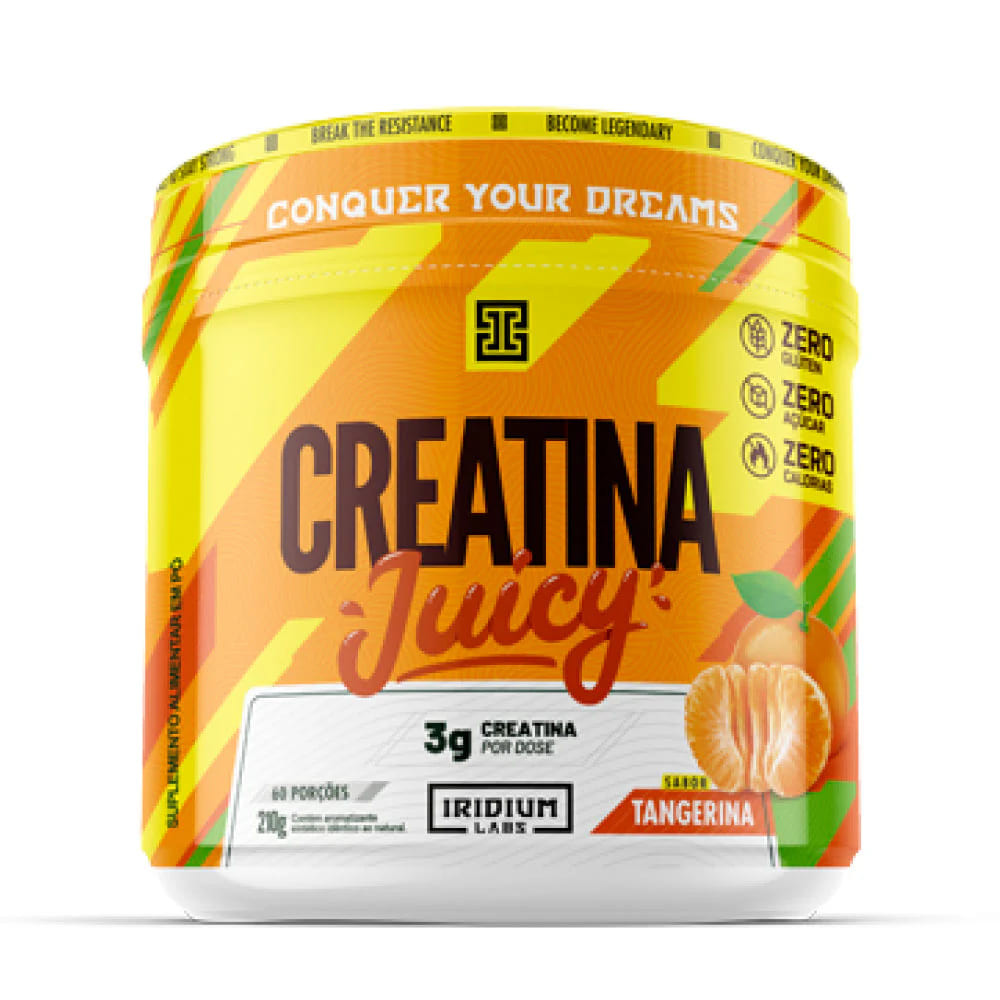 Creatina Juicy - 210g - Iridium Labs Sabor Tangerina