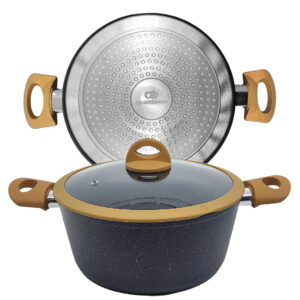 Caçarola De Indução Antiaderente Cerâmica 24cm Viena Preto