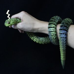 60cm Impressão 3D Articulação Móvel Super Longo Animal Mão Escritório Moda Jogar Simulação Cobra Tenda Popular Meninos B