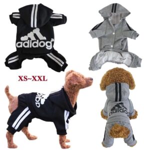 Roupas De Inverno Para Cães Pequenos/Médios Adidog Animais De Estimação Moletom Casaco Chihuahua Filhote De Cachorro Pro