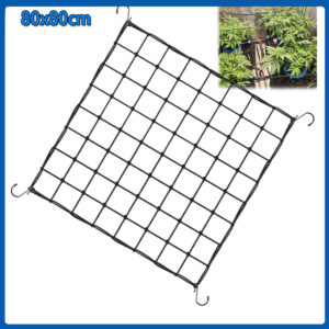 Rede de suporte para plantas para cultivo em estufa rede flexível para suporte para horticultura hidroponia 80x80cm